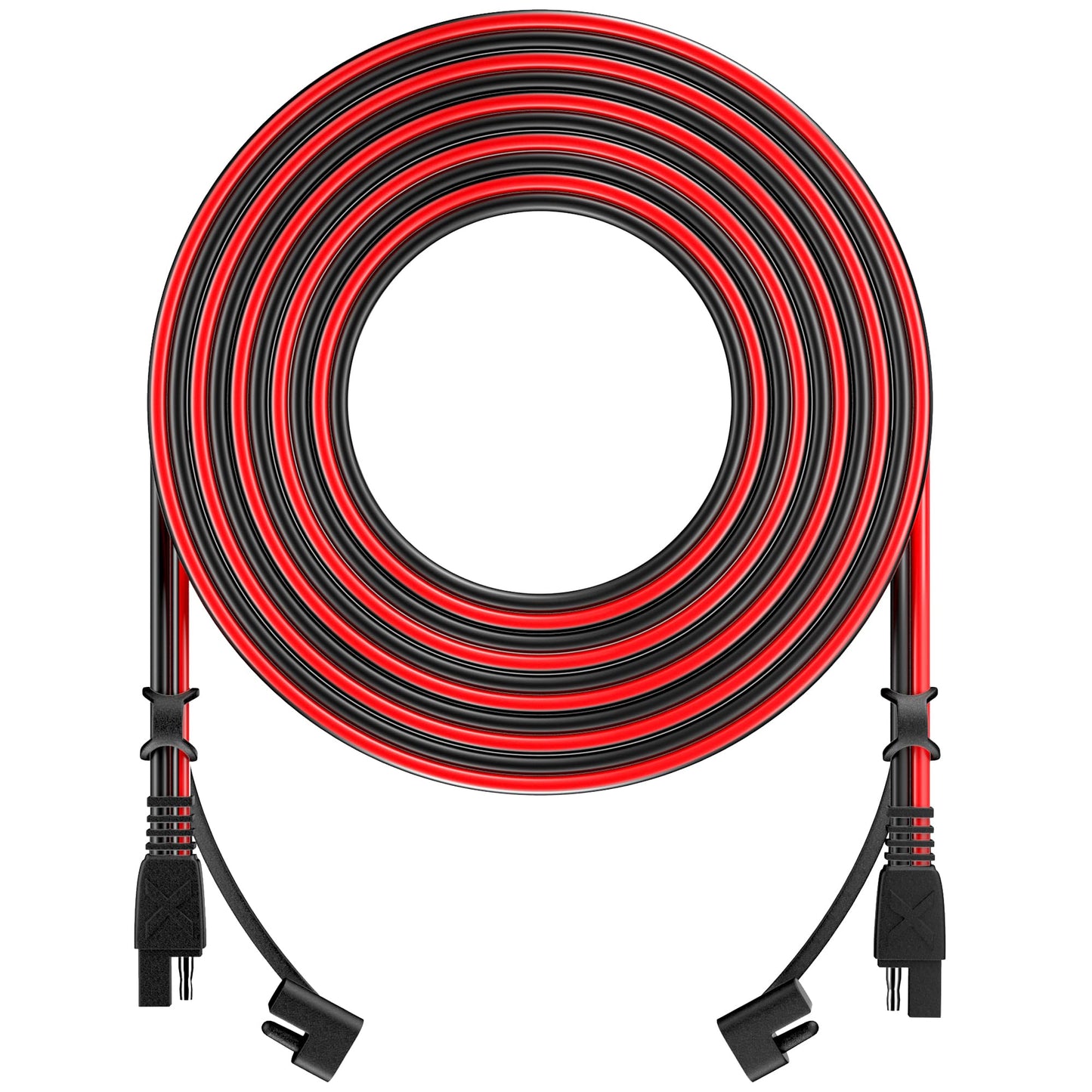 SOLPERK 12Feet SAE SAE Extension Cable Quick Disconnect Wire Harness SAE Connector Extension Cable for Cars, Motorcycles, Solar Panels, RV Battery(16AWG) (12 Feet)